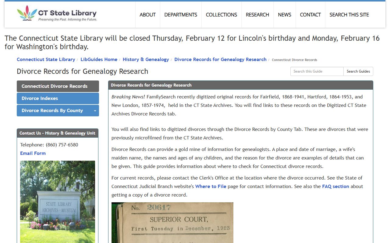 Connecticut divorce records source image